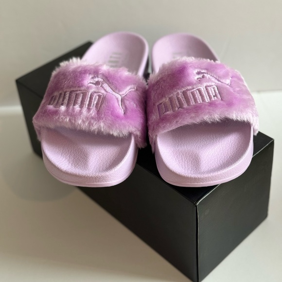 BRAND NEW Puma - Fenty Fur Slide Orchid Bloom size 37 EU/ 6.5 US - Picture 6 of 6